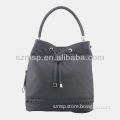 2013 fashion black pu ladies handbag/ tote bag